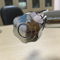 Douche automatique à capteur en laiton poli HY-618D Douche de bain sans contact avec finition de surface chromée