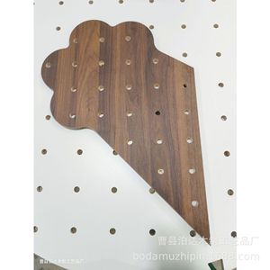 Solid Wood Pegboard <b>Wall</b> Shelf Cat Head Shape Children's <b>Hanging</b> <b>Storage</b> Rack For Front Door Display Organizer - Product Image 4
