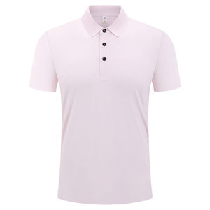 เสื้อโปโลแขนสั้นสีพื้นโพลีเอสเตอร์สำหรับทุกเพศสวมใส่ในฤดูร้อนใช้ได้ทุกวัน - Product Image 1