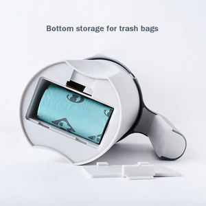 Poop çanta ile taşınabilir dayanıklı plastik kedi çöp kürek hızlı temizlik up Pet kedi temizlik malzemeleri için entegre kedi kumu kepçesi - Product Image 6