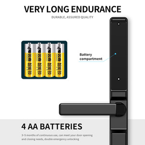 กุญแจล็อคประตูดิจิตอล HanDaily กันน้ำ รองรับ Tuya TTlock สแกนลายนิ้วมือ สำหรับภายนอกอาคาร ใช้การ์ด รองรับ OEM พร้อมรหัสผ่านชั่วคราว - Product Image 6