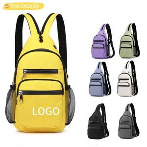 Mnanufacturer-Bolso de pecho deportivo para hombre y mujer, mochila de viaje multifunción, bandolera cruzada - Product Image 1