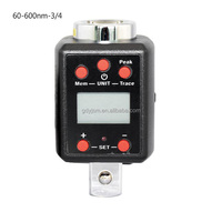 Kunci Torsi Digital Torsi Tinggi 1.5-600N.m Adaptor Meter Torsi Layar Elektronik Alat Industri OEM Baja Karbon