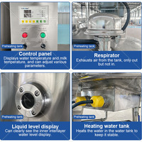 Machine de traitement laitier OCEAN, pasteurisateur de lait en acier inoxydable, réservoir de refroidissement 1000l, ligne de production de yaourt
