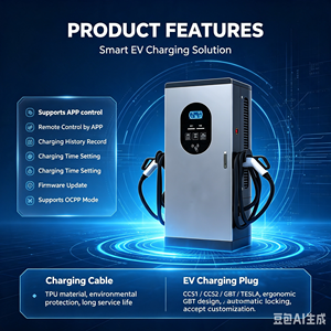 สถานีชาร์จรถยนต์ไฟฟ้ากลางแจ้ง 60kW DC Fast Charger 240kW DC Fast CCS2 GBT CHAdeMO OCPP 1.6J สถานีสาธารณะ - Product Image 3