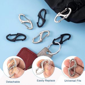 Pcs Black Silver Zipper Clip Anti Theft Deterrent <b>Dual</b> Opening Safety Zipper <b>Locks</b> Pull Replacement For Backpacks Camping Suitca - Product Image 4