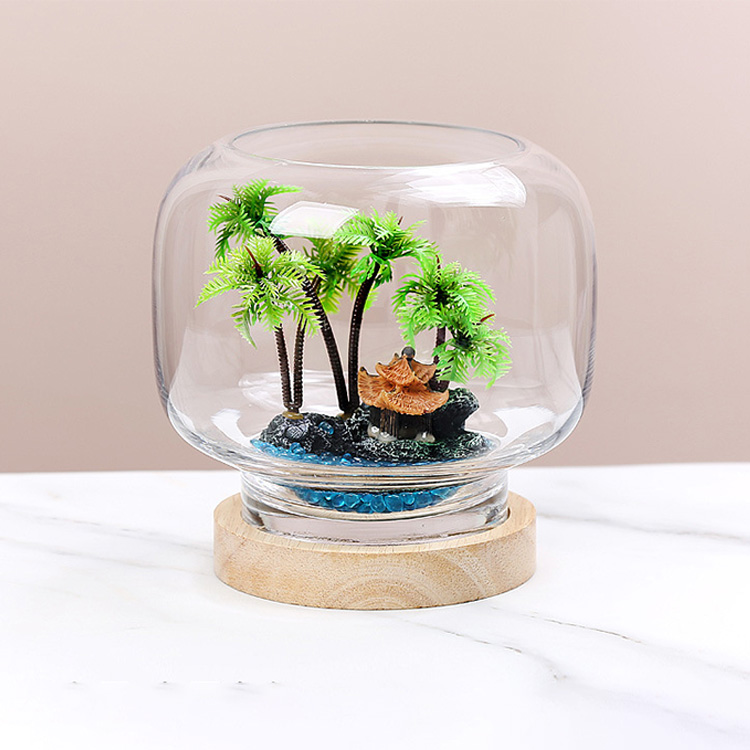 16 cm Avec la base + cocotier