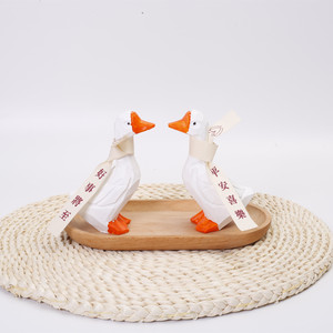 Ornement de bureau en forme de canard, en résine plastique, fait main, objet d'art, cadeau d'anniversaire, décoration intérieure, accessoire de photographie - Product Image 3