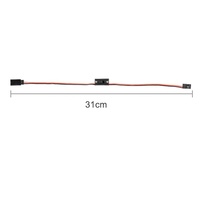 2 récepteurs avec interrupteur d'alimentation de canal supplémentaire en plastique 1/10 1/8 Rc 4Wd pour voiture RC TRX4 Axial Scx10