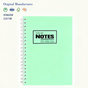 Hot bán tùy chỉnh B5 <span class=keywords><strong>PP</strong></span> không thấm nước Bìa dây-o xoắn ốc máy tính xách tay cho nội dung hàng ngày lập kế hoạch và đáp ứng tương tác ghi âm - Product Image 1
