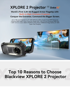 Blackview XPLORE <span class=keywords><strong>2</strong></span> Smartphone Rugged 5G AI con Proiettore, Display AMOLED 3.2K da 6.73", Fotocamera 50MP, Batteria 20000mAh, Telefono Mobile per Esterni con NFC - Product Image 2