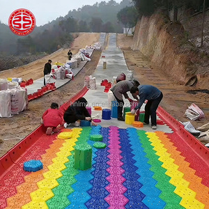 Toboggan Arc-en-ciel pour Parc d'Attractions, modèle 147 square, avec Anneau Gonflable Arc-en-ciel 60 et Toboggan Arc-en-ciel en Plastique - Product Image 6