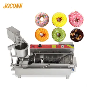 Máquina extrusora de donuts totalmente automática, 2 linhas, fritadeira de donuts grego, equipamento de padaria, máquina para fazer donuts