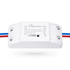 Interrupteur intelligent Wi-Fi Tuya 1 canal 2,4 GHz avec programmation horaire et assistance vocale pour la maison professionnelle PST-WF-S1 - Product Image 1