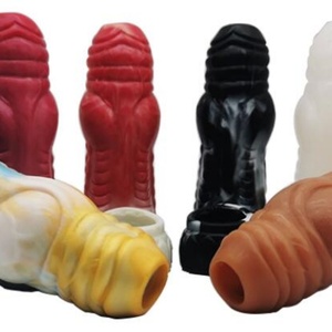 FAAK Dog Knot Penis Sleeve Extender Silicone <b>Dildo</b> Enlargement Fantasy Sex Toys for Men Delay Ejaculation Intimate Sex Shop - Product Image 2