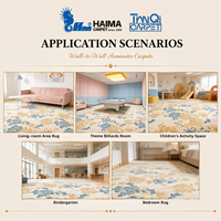 Tapis Axminster en laine pour aire de jeux pour enfants, antidérapant, durable, ignifuge, sur mesure, fabricant de revêtements de sol pour hôtels