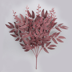 Bán Tại Nhà Máy 5 Dĩa Lá Liễu Lụa Trang Trí Cây Đám Cưới Cành Liễu Nhân Tạo - Product Image 6