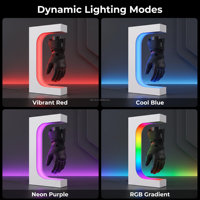 Support publicitaire pour gants à lévitation magnétique avec logo personnalisé et éclairage LED coloré