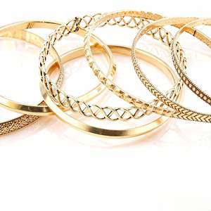 Tiyo ABB076 Juego de Pulseras Unisex de Aleación de Cobre Chapado en Oro de 14K, Estilo Bohemio, Multicapa, Geométrico, Retro, Tallado, Primavera 2025, Zhejiang - Product Image 3