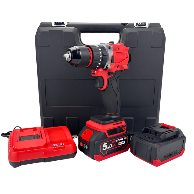 20V Rechargeable Cordless Brushless Impact Lithium Electric Drill Tool Set Portable Hand Small Borehole Drilling Machine