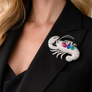 Nuevo Broche de Langosta de Oro de 14K con Piedra Natural, Hipoalergénico, Sin Níquel, Pin de Lujo para Regalo de Fiesta, Joyería Elegante para Mujer - Product Image 1
