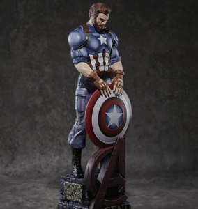 Estatua <span class=keywords><strong>de</strong></span> Resina <span class=keywords><strong>de</strong></span> Capitán América <span class=keywords><strong>de</strong></span> Alta Definición con Escudo, Figura Coleccionable <span class=keywords><strong>de</strong></span> <span class=keywords><strong>Marvel</strong></span> Avengers para Exhibición en Escritorio y Regalo - Product Image 3