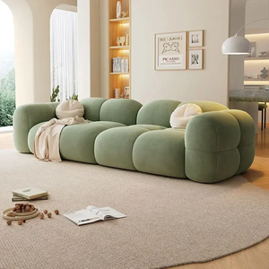 Sofá Modular Cuadrado de Terciopelo, Empacado al Vacío, Extra Grande, para Apartamentos, Ahorro de Espacio, Envío Comprimido - Product Image 6