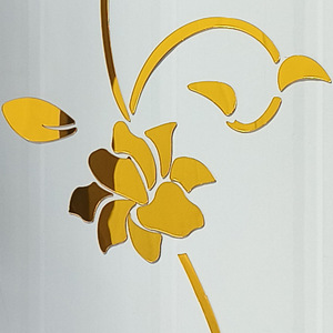 Fiore 3D acrilico <span class=keywords><strong>adesivi</strong></span> da <span class=keywords><strong>parete</strong></span> acrilico camera da <span class=keywords><strong>letto</strong></span> specchio adesivo da <span class=keywords><strong>parete</strong></span> specchio oro specchio adesivo da <span class=keywords><strong>parete</strong></span> per la decorazione d'interni - Product Image 5