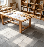 Dalles de moquette modulaires pour bureau 60x60 avec support en PVC, insonorisantes et résistantes aux taches, pour salle de conférence