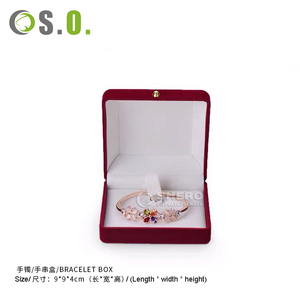 Rounded Corner Velvet Jewelry Box Multi Color Custom Logo High Quality Jewelry Display for Jewelry Stores High End - Product Image 5