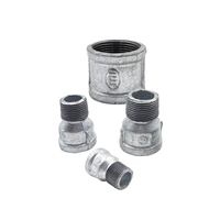 Vente en gros de raccords de tuyauterie en fonte malléable Prise de réduction galvanisée à chaud F-M techniques de coulée zinguée pour huile basse pression