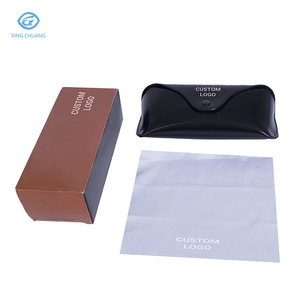 Vendita calda occhiali da sole di lusso custodia alla moda in pelle sintetica pieghevole rettangolare scatola <span class=keywords><strong>porta</strong></span> occhiali - Product Image 4