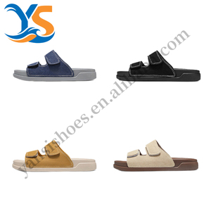 Pantoufles personnalisées OEM/ODM avec empeignes en velcro pour hommes, pantoufles personnalisées avec logo pour femmes, pantoufles en EVA de haute qualité avec logo personnalisé - Product Image 2