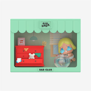 Popmart magasin officiel Original Crybaby triste <span class=keywords><strong>Club</strong></span> série scène ensembles boîte aveugle figurines jouets à collectionner décorations cadeaux - Product Image 4
