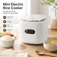 Cuisinière à riz électrique intelligente minimaliste moderne avec contrôle tactile numérique, multifonctionnelle pour les petites familles et les dortoirs