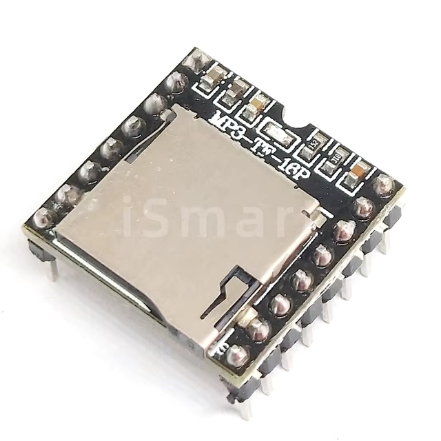 ZYSY DFPlayer Mini MP3 Module TF Card U Disk DF Audio Voice IO/Serial Port/AD 3-TF-16P/24P