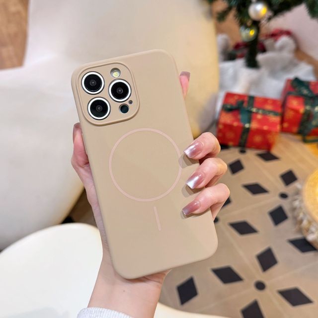 Supplier Wholesale Luxury Silicone Mobile Phone Case for iPhone 17 Air 17 15 16 Solid Color Shockproof Cover Cell Phone Case