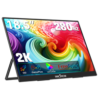 Moniteur de jeu portable de 18,5 pouces QHD 1440P 280Hz Mat Anti-reflet 100Srgb Hdr Freesync Usb C Dp pour console de jeu Ordinateur portable PC