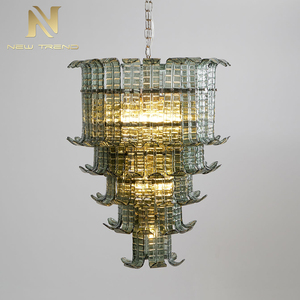 Lámpara Colgante Redonda Moderna de Cristal, Araña de Lujo para Comedor y Sala de Estar, Cristal de Murano, Luz Blanca Cálida, Decoración del Hogar - Product Image 5