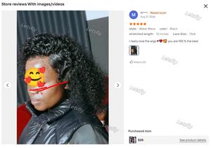 Letsfly Promotion Wholesale 26$ Glueless Short Curly Bob Water Wave Lace Front <b>Wig</b> Human Hair <b>Wig</b> <b>for</b> <b>Black</b> <b>Woman</b> - Product Image 2