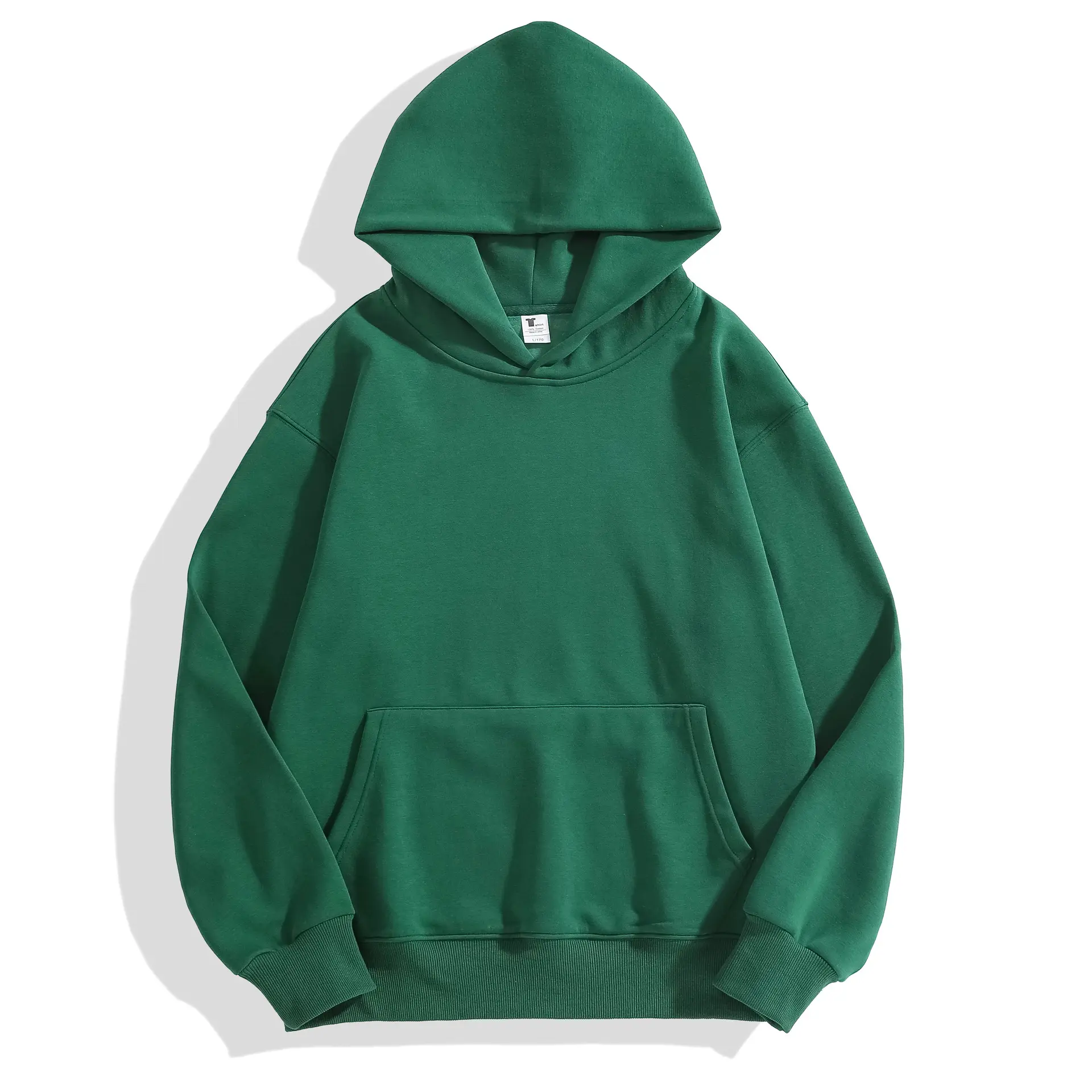 CHM83 wholesale premium blank thick hoodies unisex custom puff print stringless hoodie