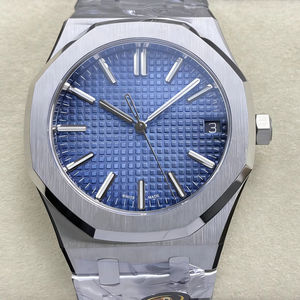 Reloj Mecánico de Lujo para Buceo, Resistente al Agua, de la Mejor Calidad, 41 mm, Fábrica DDF, Movimiento 4302, 15510, Peso 177 g, Color Azul Hielo - Product Image 1