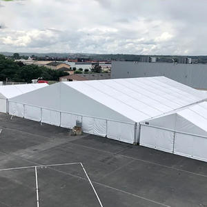 إطار من الألومنيوم في الهواء الطلق PVC مستودع سقف محمول خيمة كبيرة مقاومة للحريق شعار مخصص 5 متر مسافة الخليج - Product Image 2