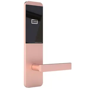 New model Rose gold hotel lock made of aluminium alloy material fashion design and free software anti rust with high quality