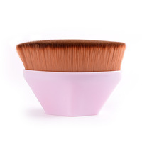 Pinceaux de maquillage Magic Foundation à poils doux 55, logo personnalisé, manche en ABS, pinceau pour le visage, le blush, la poudre et le fond de teint