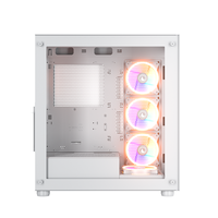 Casing PC Grosir KINPOWER Full Tower Kaca Temper Vertikal Gaming E-ATX Casing Komputer