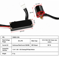 Kit de Motor FOC sin Escobillas FAM32-25A 1212 5000KV Outrunner para Actualización del Sistema de Potencia de Crawler RC 1/30 SCX30