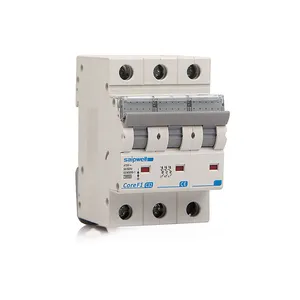 SAIPWELL Electrical Switches 3 Poles 10A-63A MCB Miniature Circuit Breaker For Wholesale