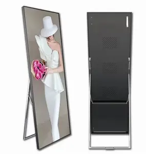 Tela de espelho de vídeo publicidade digital P2.5 para interior