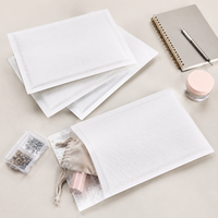 Personnalisé 6x10 pouces # 0 enveloppes à bulles en kraft auto-adhésives, petites pochettes d'expédition rembourrées, vente en gros
